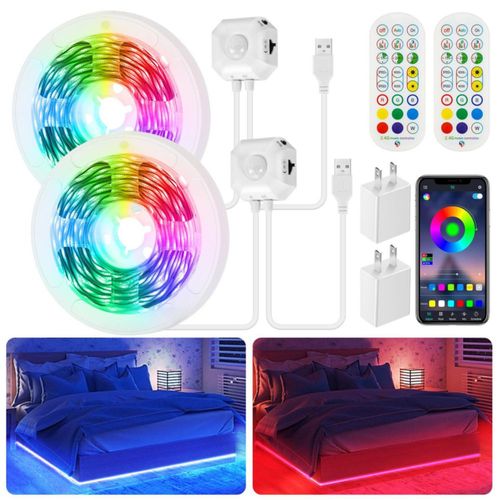Tira LED Taormey 3 m RGB con sensor de movimiento – Pack de 2