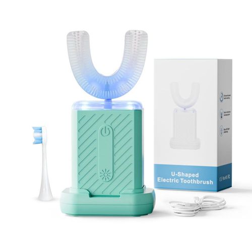Cepillo de dientes ultrasónico WILDWELLO con diseño en U y 4 modos