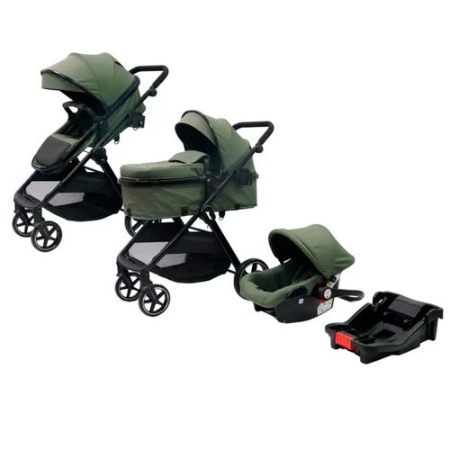 Carriola D'bebé Travel System King Con Autoasiento 1a Etapa Verde