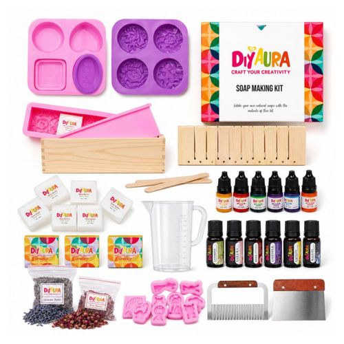 Kit de fabricación de jabón Diyaura DIY: manteca de karité y glicerina