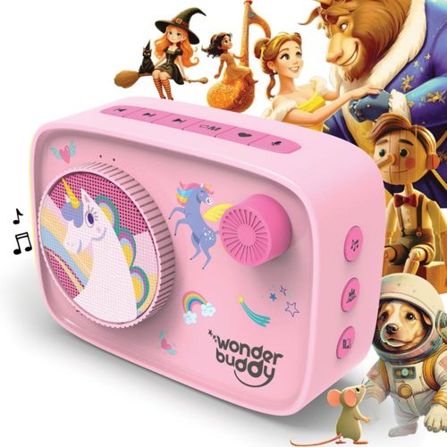 Reproductor de audio WonderBuddy Kids W11 Unicorn con más de 500 historias 3+