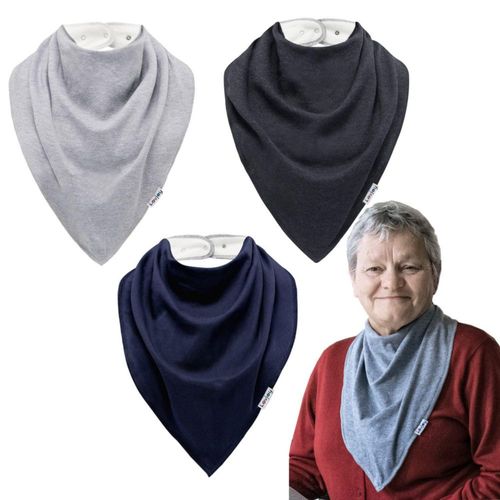 Babero tipo bandana Lovjoy de 25 cm de longitud impermeable para adultos y niños