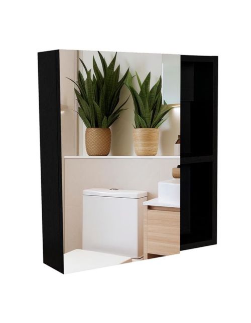 Gabinete de Baño Excelsior Delhi Wengue con Puerta Espejo