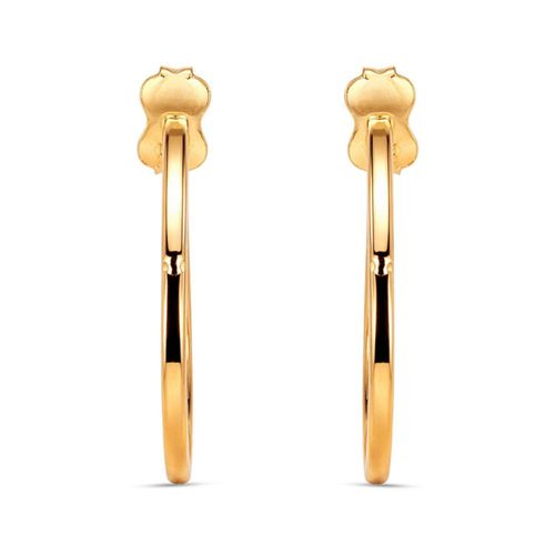 Aretes De Oro Amarillo 14K En Forma De Corazón
