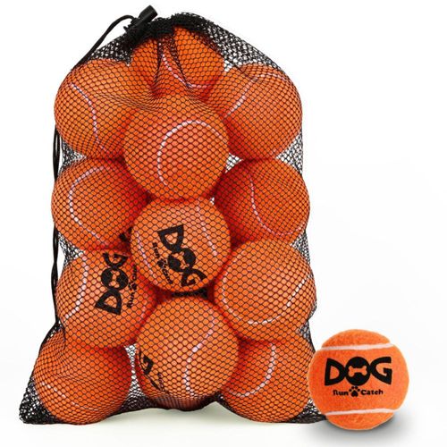 Pelotas de tenis INSUM 6 cm pack de 20 con silbido para perros