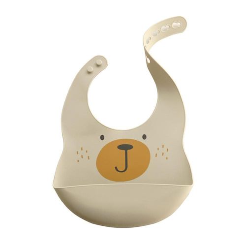 Babero de Silicona NURTUREBLOOM para Bebé y Niño Pequeño – Diseño Oso