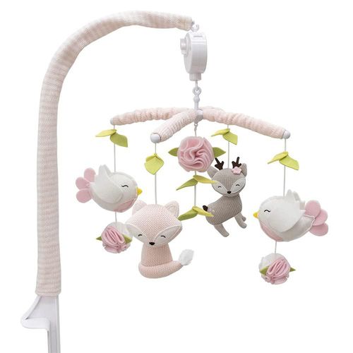 Juguete para cuna Musical Mobile Living Textiles Ava Birds con 12 canciones