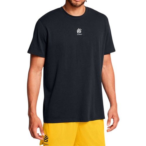 Playera Basketball Under Armour Curry Hvyweight Logo Negro H