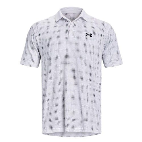 Polo Golf Under Armour Playoff Printed 3 Blanco Hombre 13786