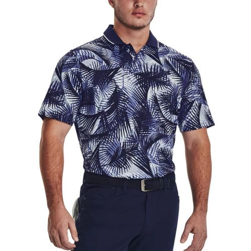 Polo Golf Under Armour Iso-Chill Graphic Palm Azul Hombre 13