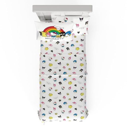 Juego de sábanas Franco Twin XL Hello Kitty de 3 piezas en algodón