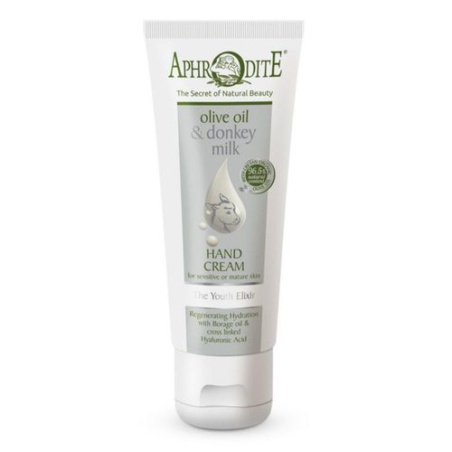 Crema de manos APHRODITE 75 ml Aceite de oliva y Leche de burra
