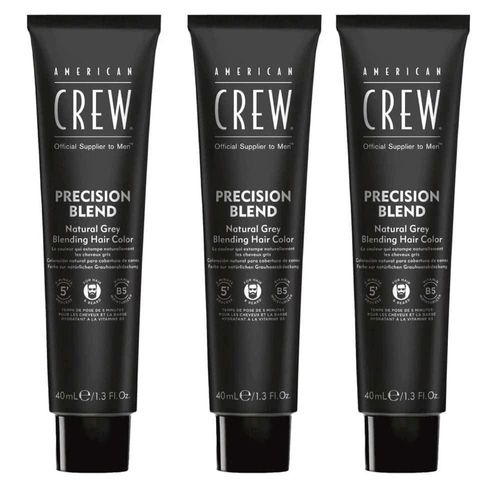 Tinte de pelo temporal American Crew para hombre gris natural 40 ml