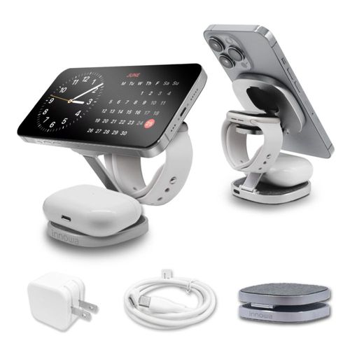Cargador inalámbrico 3 en 1 Apple de carga rápida y plegable – innowa