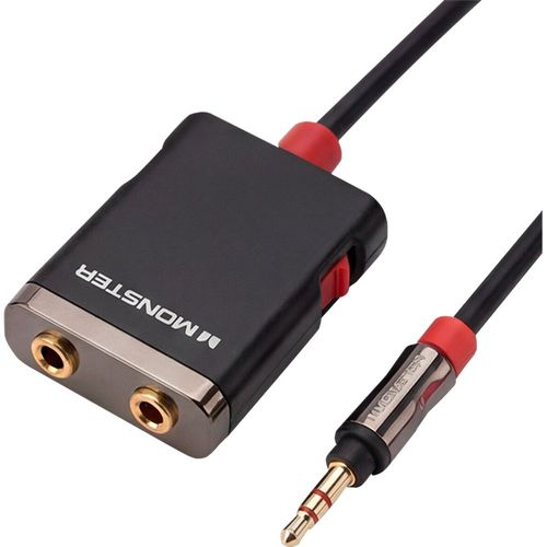 Adaptador xtreme pc gaming audio splitter 3.5mm 1 a 2 control volumen