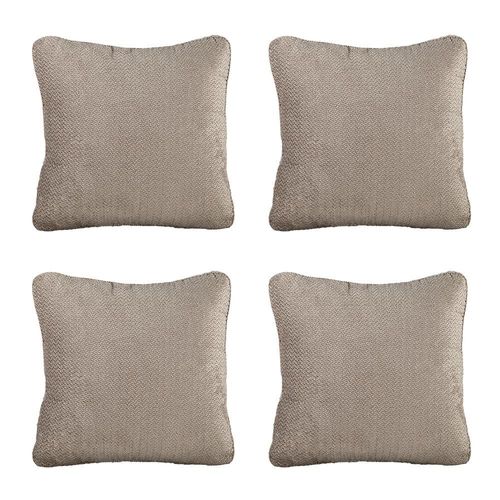 Cojin decorativo cuadrado grande Set de 4 Zita Dicasa Greige RGH