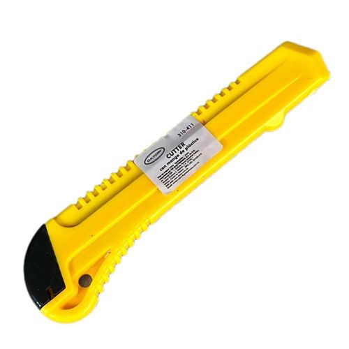 Cutter amarillo retráctil de 9mm