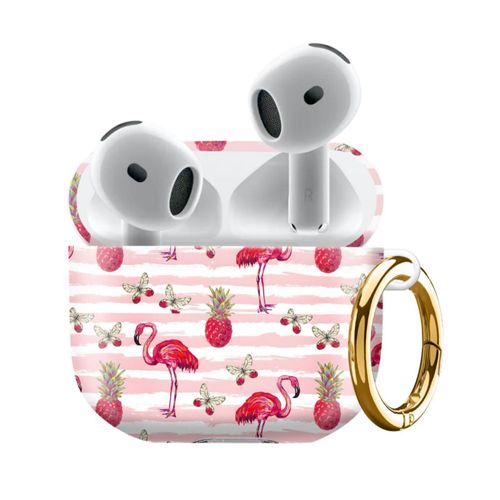Funda Soft LienWex 2024 para AirPod con Llavero – Flamingo