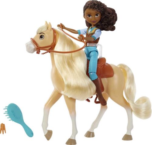 Muñeca Spirit Pru con 7 articulaciones móviles top a la moda y caballo Chica Linda