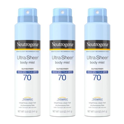 Protector solar Neutrogena Ultra Sheer Body Mist SPF 70 150 ml