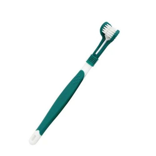 Cepillo dental para mascotas YuanHolumid de triple cabezal