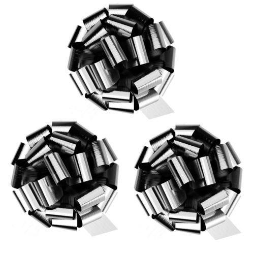 Lazos para regalo InstaBows 20 cm Plata 3 piezas Metálicos