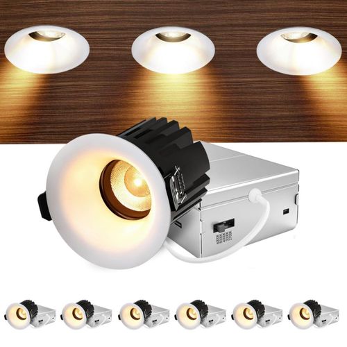 Luz empotrada Sublimation 6 cm regulable 5 CCT paquete de 6