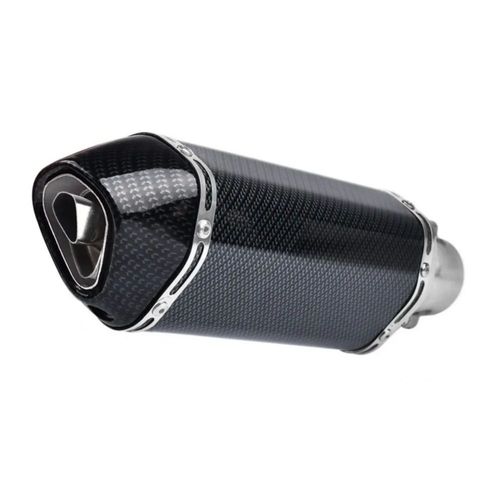 Escape Silenciador Para Moto Deportivo Universal 38-51mm, Color Negro