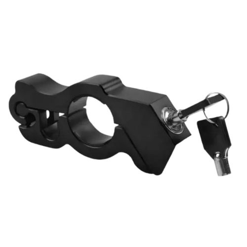 Candado Para Motocicletas Bloqueador De Freno Y Acelerador, Color Negro