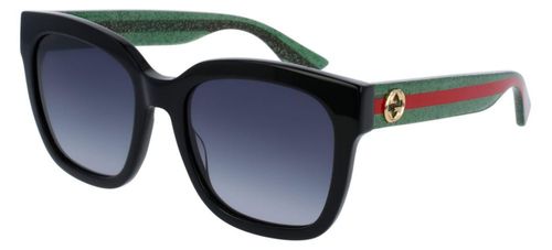 Gafas de sol Gucci GG0034SN 002 Negro/Verde/Rojo para adultos