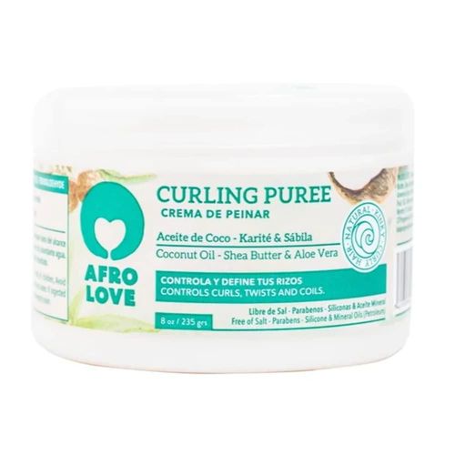Crema para Rizos Afro Love 235 g Coco y Manteca de Karité