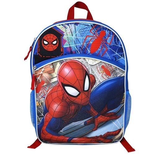 Mochila Fast Forward Mediana 41 cm Plata Spider-Man