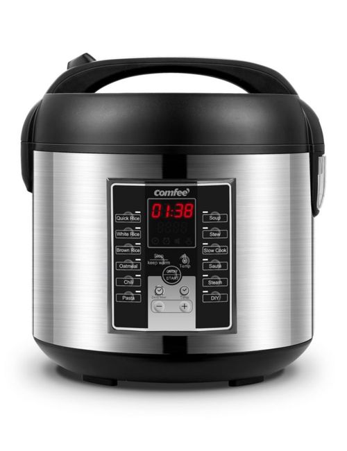 Arrocera COMFEE' 5.2 Qt 10 tazas antiadherente 6 en 1
