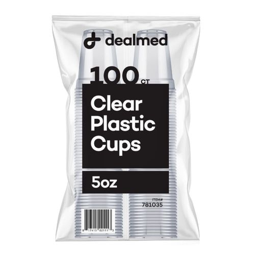 Vasos de Plástico Dealmed 148 ml 100 Unidades Reciclables