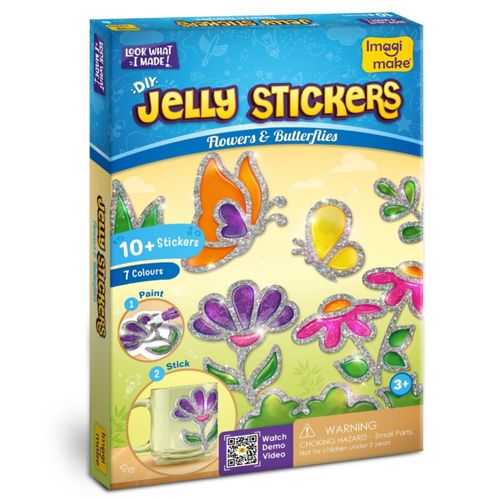 Pegatinas Jelly Imagimake Flores y Mariposas - 10 unidades