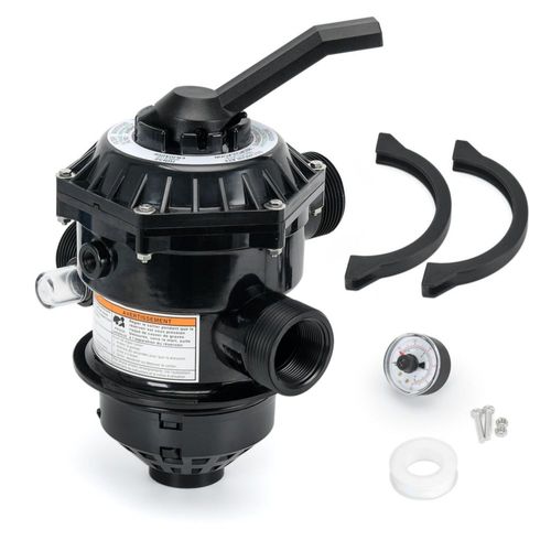 Válvula FQRANBO 1‑1/2" 6 vías estilo abrazadera Pentair