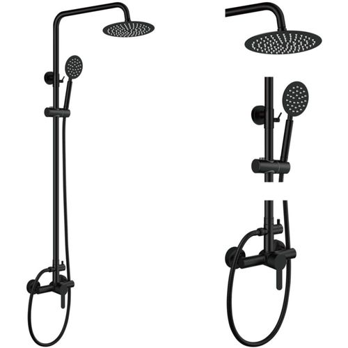 Kit de ducha exterior Aolemi SUS304 negro mate