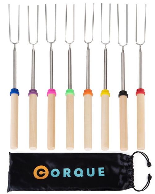 Brochetas extensibles CORQUE 81 cm paquete de 8 multicolores