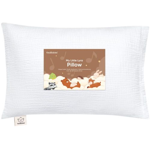 Almohada KeaBabies 33 × 46 cm Suave y Transpirable Blanca