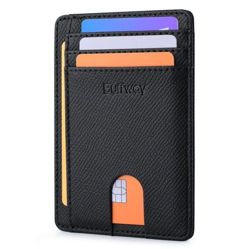 Cartera Buffway 8 cm RFID Galaxia Negra