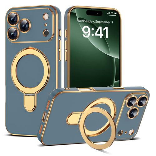 Funda ETPESOK para iPhone 17 Pro 6.3" gris azul