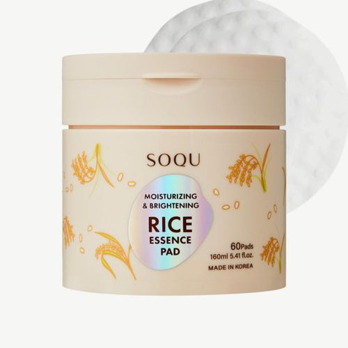 Toallitas Faciales SOQU 60 unidades 160 ml Esencia de Arroz – Corea