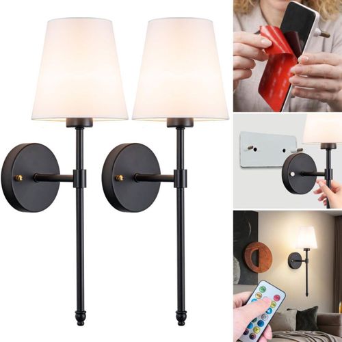 Aplique de pared Vimhou 51 cm a batería inalámbrico set de 2