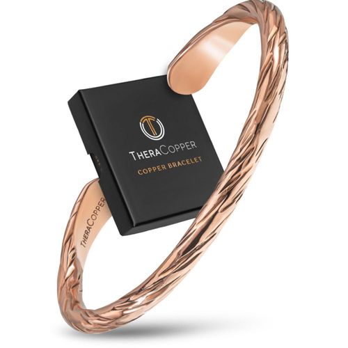 Pulsera TheraCopper de Cobre con Puño Envejecido