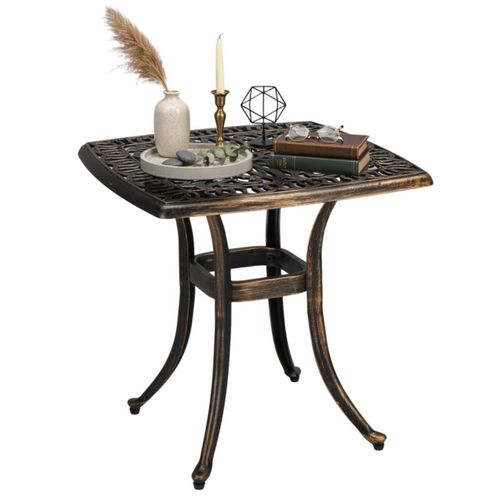 Mesa VINGLI 53 cm bronce para exterior – 10 kg