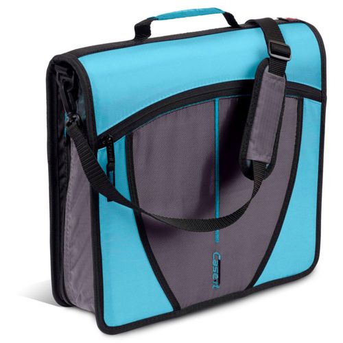 Carpeta de anillas Case it de 600 hojas 3 anillas color verde azulado D‑146