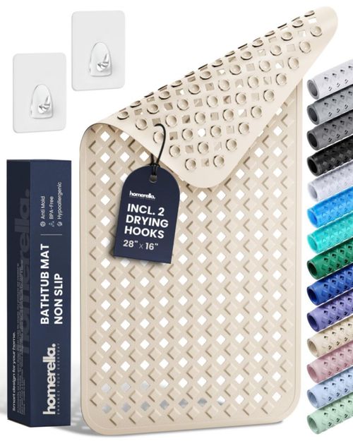 Alfombra para bañera Homerella 71 × 41 cm antideslizante libre de BPA