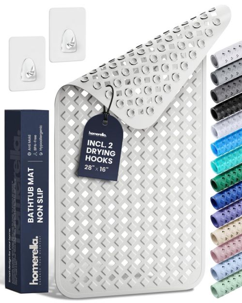 Alfombra antideslizante para bañera Homerella 43 x 25 cm libre de BPA