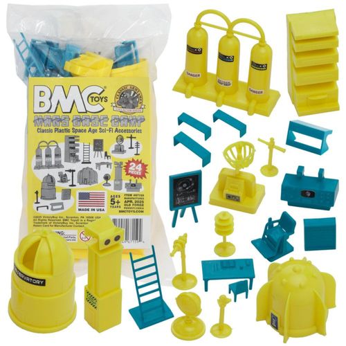 Set de juego Army Men BMC Toys de 24 piezas Sci‑Fi – Campamento Base Marte