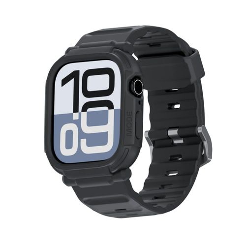 Correa resistente negra para Apple Watch elkson Series 11/10 de 42 mm